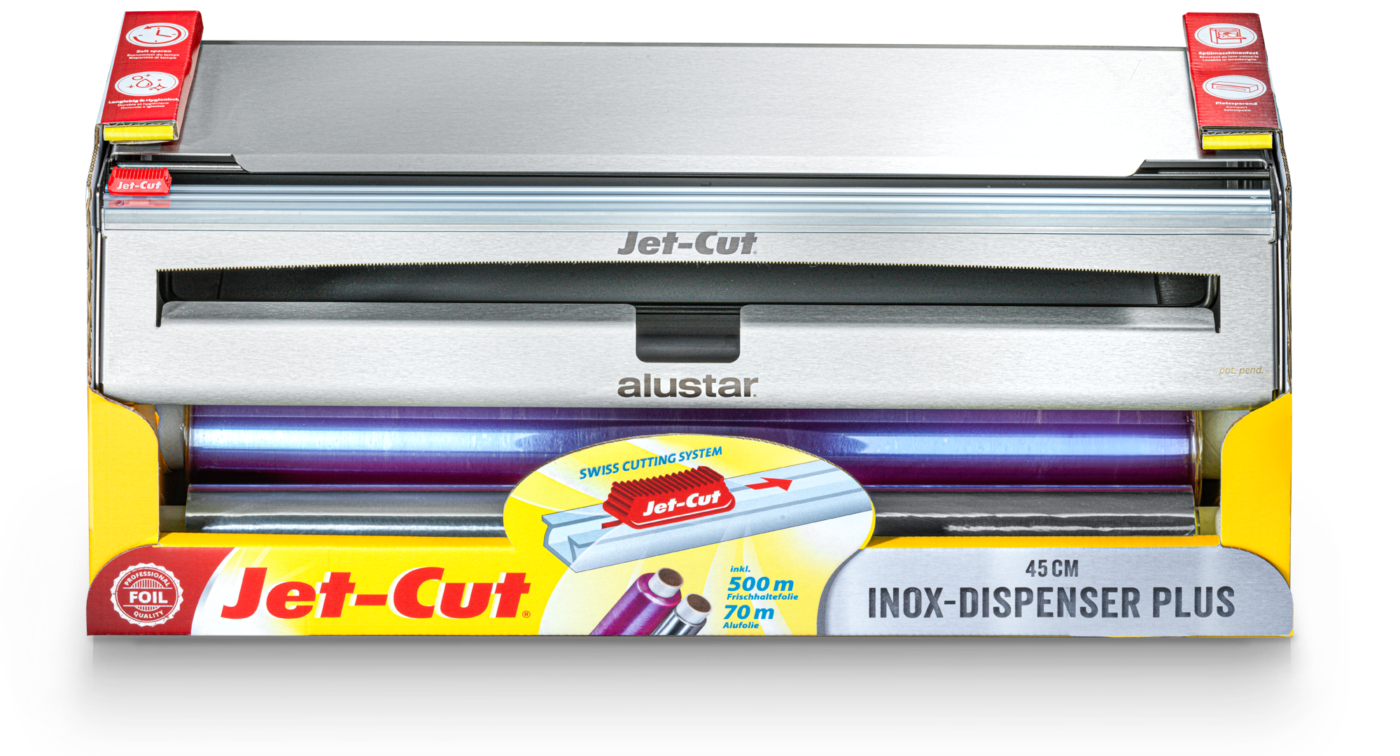 Jet-Cut Inox Kombi-Dispenser 45cm PCV+ALU