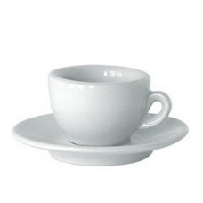 Espresso Untertasse 12cm, MILANO, uni weiss