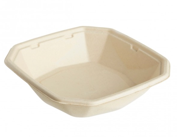 Octabagasse Schale 650ml 18.3x18.3x4.2cm, braun
