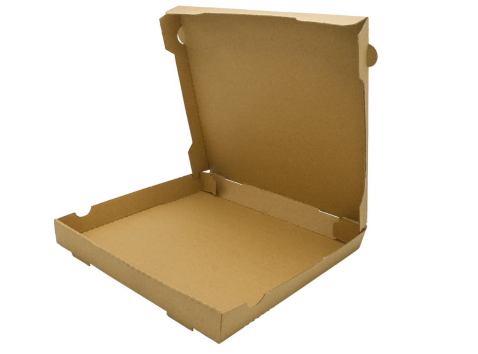 Pizzakarton Kraftpapier braun 33x33x4cm