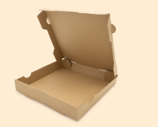 Pizzakarton Kraftpapier braun 25x25x4cm