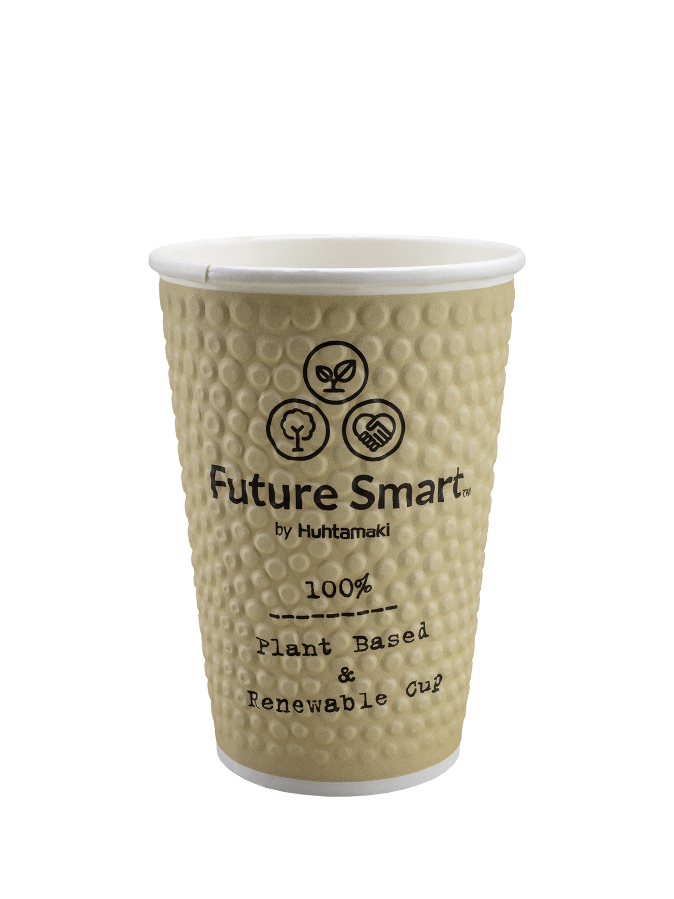Kaffeebecher Bubble Future Smart 4dl Karton, mit Bio basierter PE-Beschichtung, &#248;90mm !NSV!