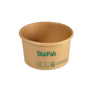 Bowl Ronda Short, Karton/PLA, braun, 190ml