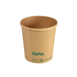 Bowl Ronda Short, Karton/PLA, braun, 480ml