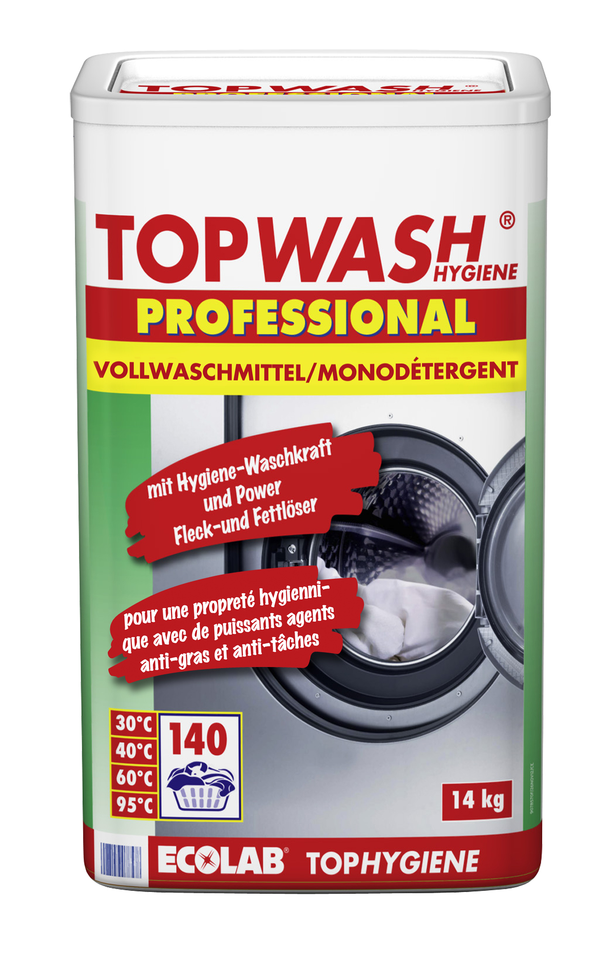 TOPWASH Pulver-Waschmittel 14kg ECOLAB