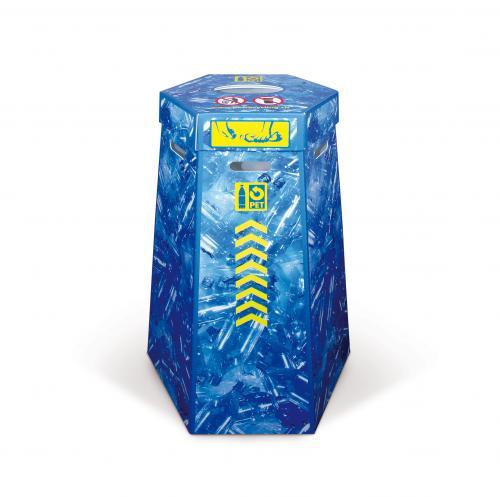 Kunststoffsammelbox PET 110-Liter, 6-eckig