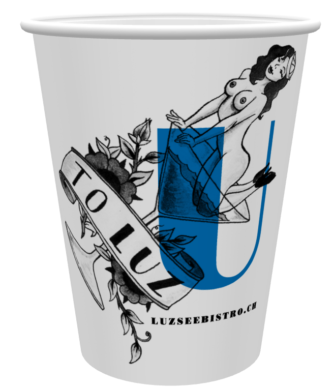 Kaffeebecher 24cl. &quot;Seebistro LUZ&quot;
