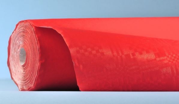 Tischdeckrollen Damast rot, 50m x 100cm !NSV!