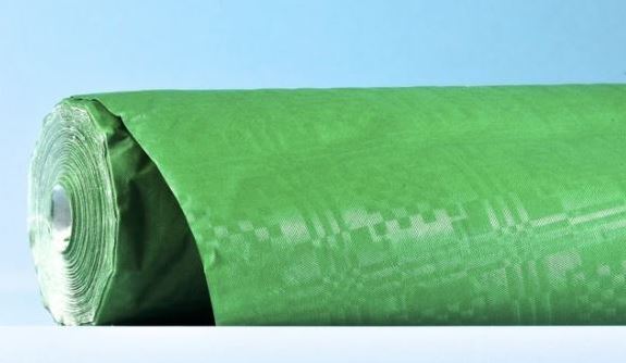 Tischdeckrollen Damast gr&#252;n, 50m x 100cm !NSV!